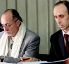 Шефът на Ню Имидж Дейвид Варод при подписването на договора за приватизация на Бояна на 24 януари т.г.
