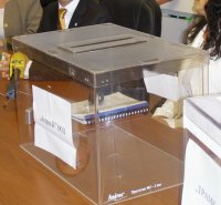 Изборната кутия за СИК-овете за президентските избори