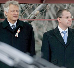 Френският премиер Доминик дьо Вилпен на 1-дневна визита в София