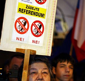 Протест срещу разполагане на противоракетни установки