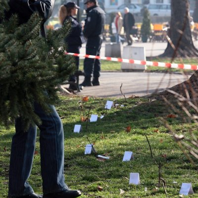 Полицията прави втори оглед на мястото, където Къдравия бе прострелян със 7 куршума