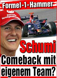 Шумахер купува отбор от Формула 1?