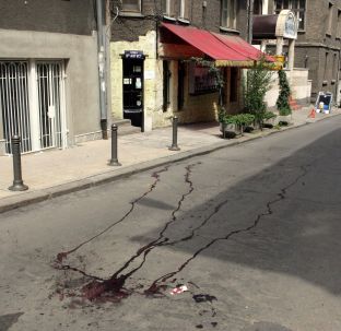 Мястото, където на 15 май 2005 г. бе застрелян Константин Дишлиев