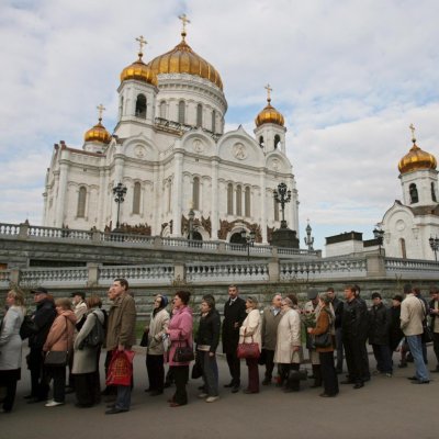 Километрова опашка за поклонението пред тленните останки на Борис Елцин