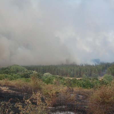 Пожарът в Дълбоки задими Стара Загора