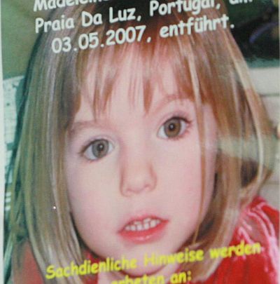 Маделин Маккан изчезна на 3 май