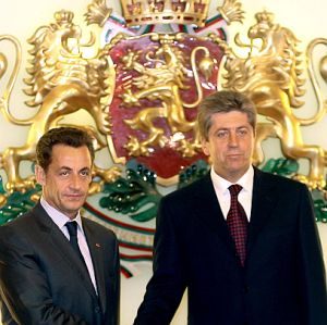 Първанов и Саркози в Президентството