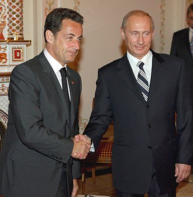 Саркози е единственият засега държавен глава от ЕС, който поздрави Путин с победата