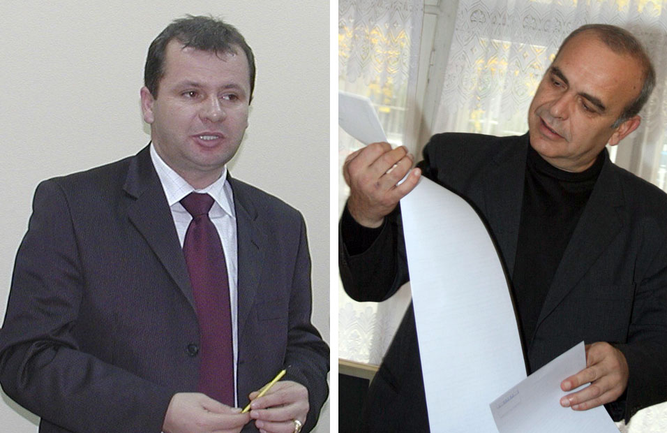 Кандидата на Коалиция  Демократичен алианс  и  Атака  Радослав Тасков и кандидата на БСП Костадин Паскалев