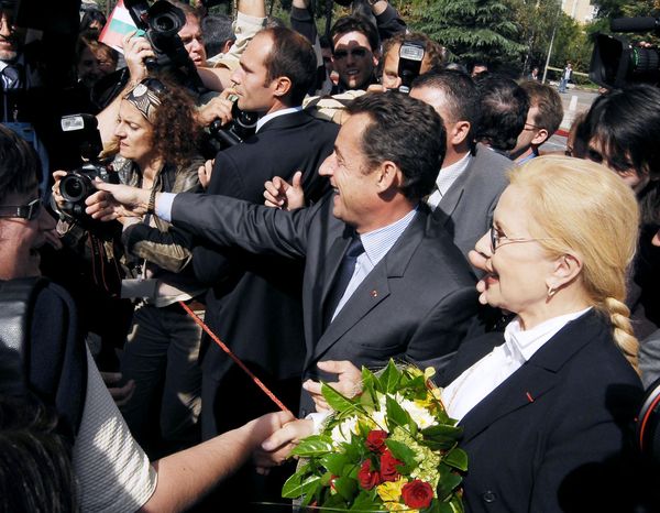 Никола Саркози и Силви Вартан в София