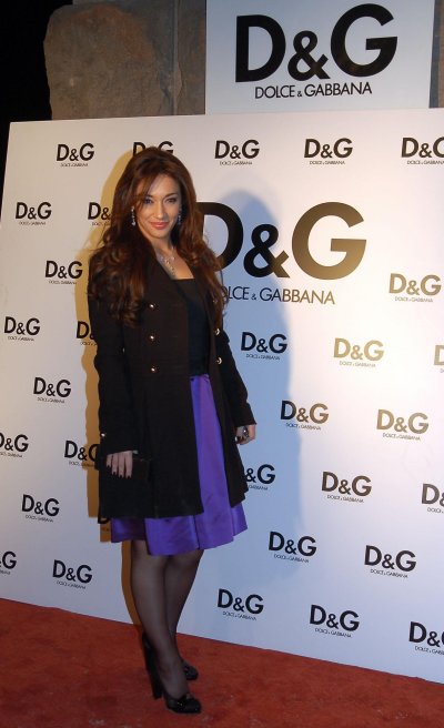 Мария Илиева на откриването на магазин на D&G в София