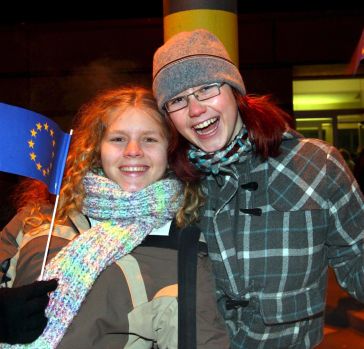 Чешки момичета на чешко-германската граница
