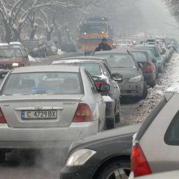 Кошмарният трафик в София