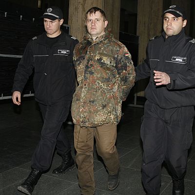Германският гражданин Томас Мартин в съда по обвинение закражба на танк Майбах