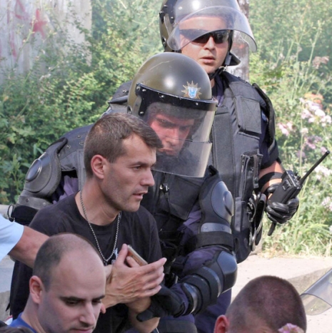Арестът на Расате по време на гей-парада в София