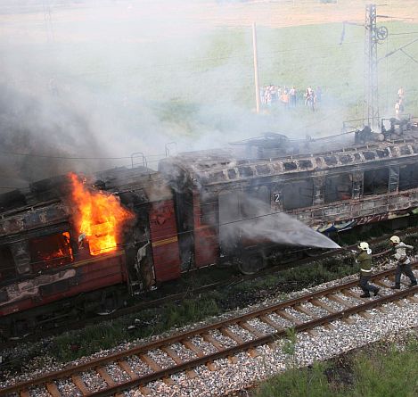 Пожар избухна във влака София- Бургас