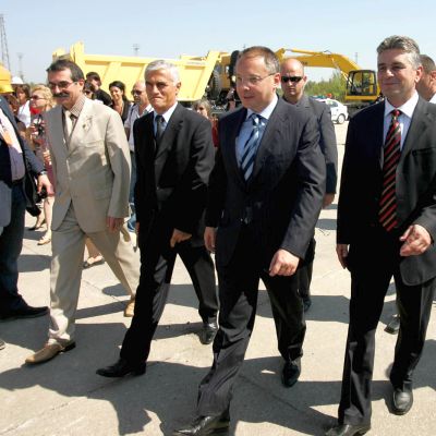 Станишев и министър Димитров посетиха площадката на АЕЦ ”Белене”