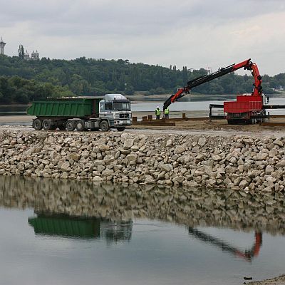 Строителството на Дунав мост 2 край Видин