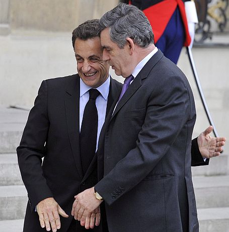 Никола Саркози и Гордън Браун