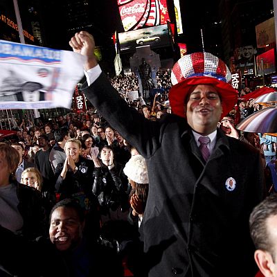 Привърженици на демократите празнуваха в Ню Йорк