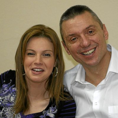 Крум Савов със съпругата си Мая