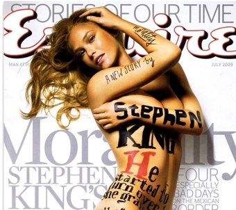 Новият разказ на Стивън Кинг е изрисуван върху голото тяло на Бар Рафаели
