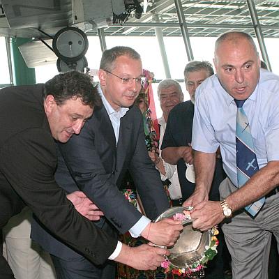 Петър Мутафчиев, Сергей Станишев и Андрея Андреев откриха новия пътнически терминал