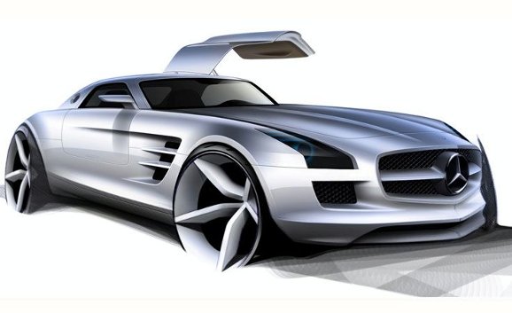 AMG разработва изцяло електрически Mercedes SLS Gullwing