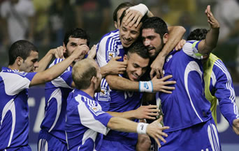 Отборът на Кипър ликува след победата над България