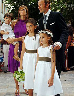 Княз Кирил и Росарио с децата