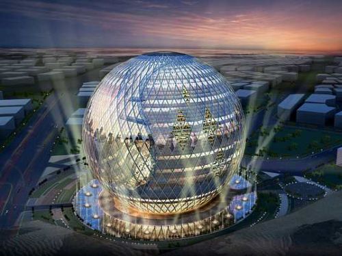 Екологичен глобус-сграда в Дубай