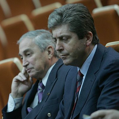 Георги Първанов и председателят на БАН акад. Никола Съботинов днес бяха заедно на научна лекция