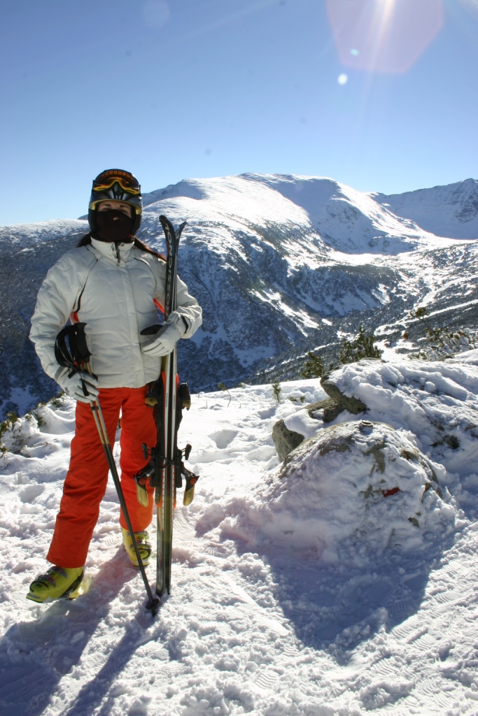 Алекс Раева на ски