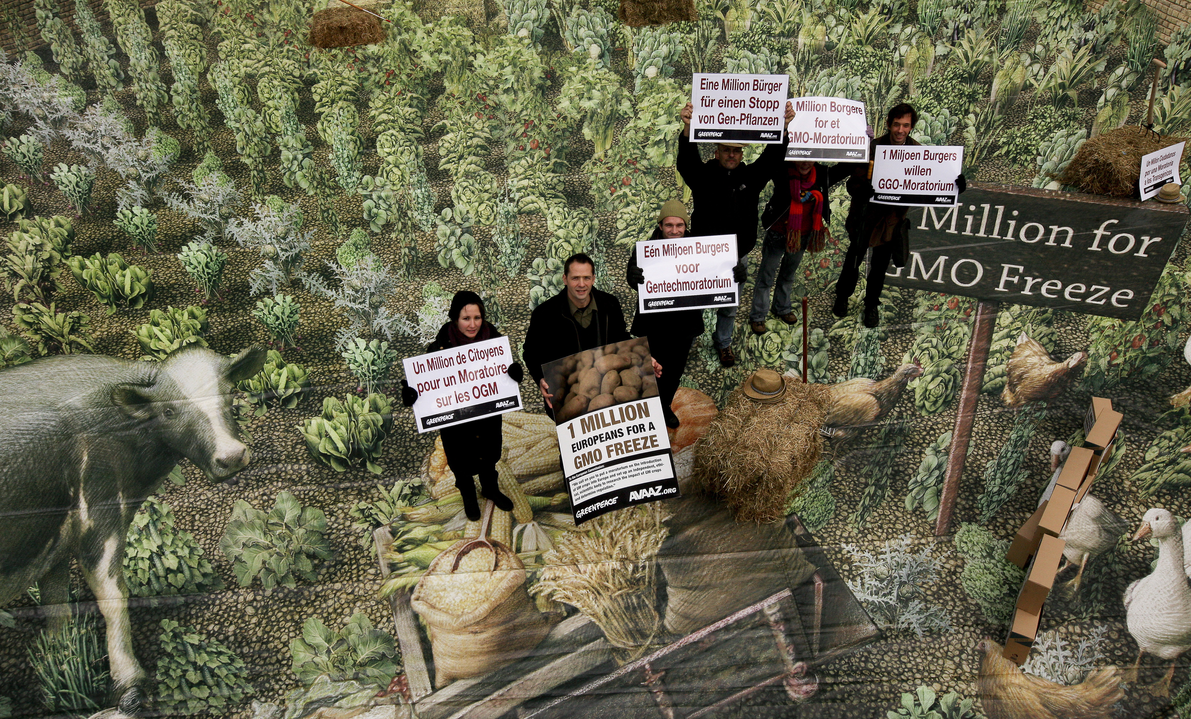 Акция срещу ГМО пред сградата на Европейската комисия (сн. архив)
