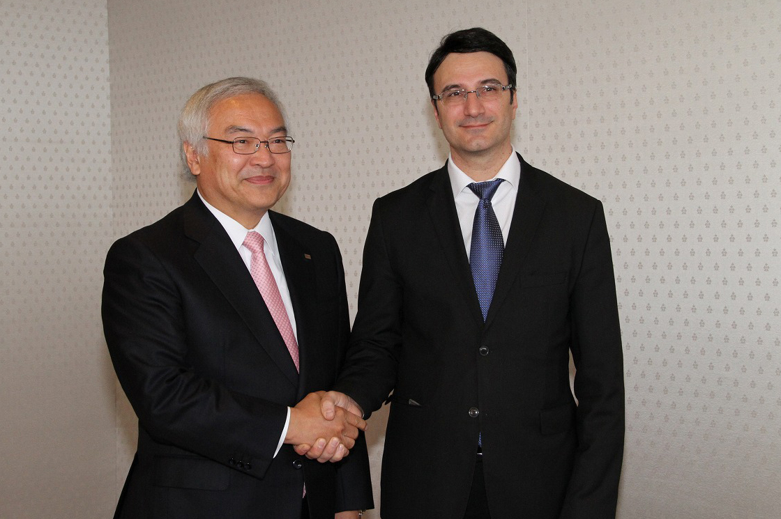 Трайчо Трайков се срещна с Норио Сасаки, президент и изп. директор на ”Тошиба”