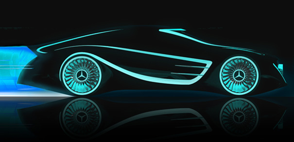 Унгарски дизайнер със своя концепция Mercedes Blackbird