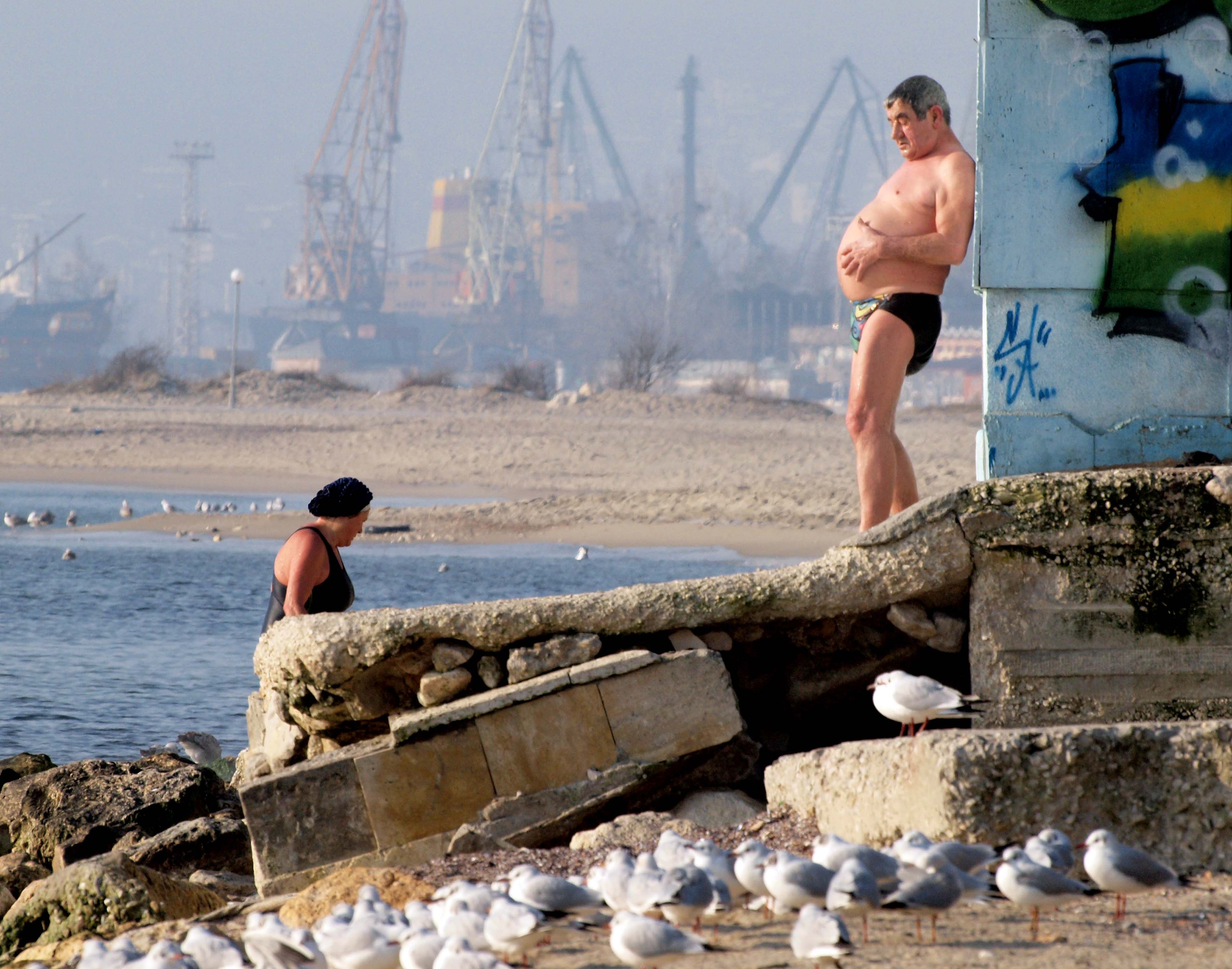 Крайбрежието на Варна замръзна