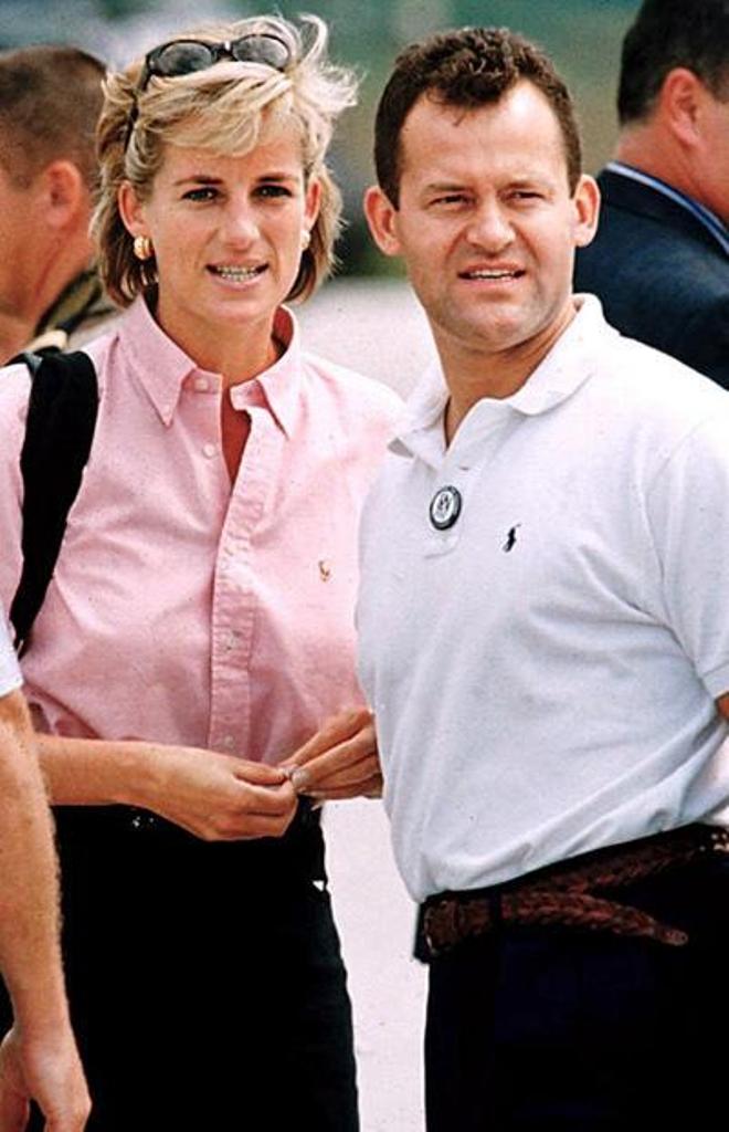 Princess Diana with Paul Burrell