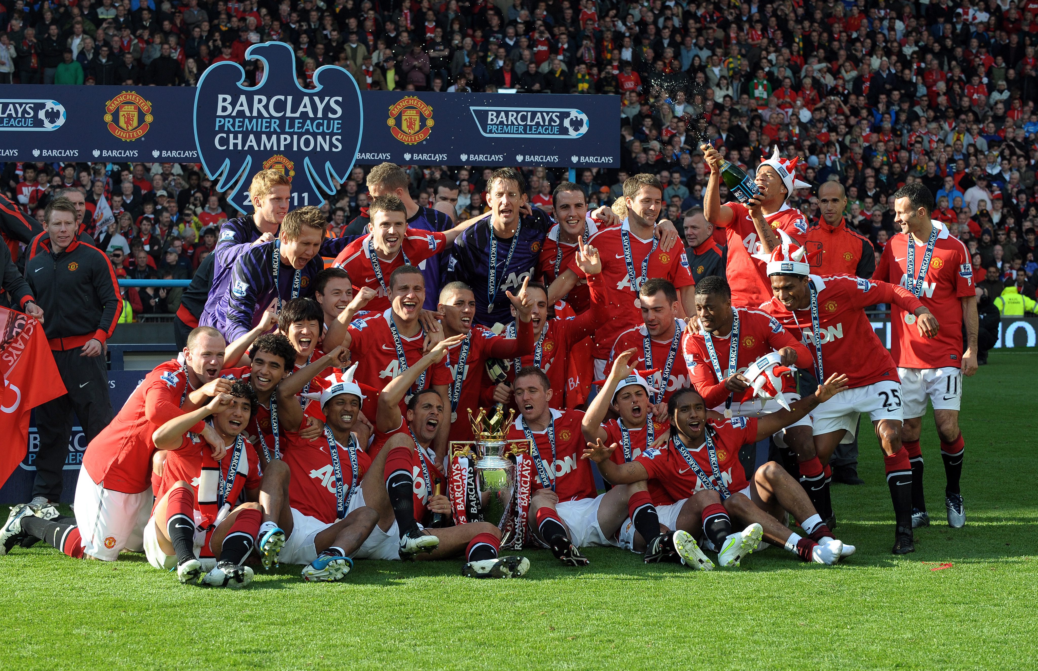 Отборът на Юнайтед получи титлата на Премиерлиг след победата над Блекпул