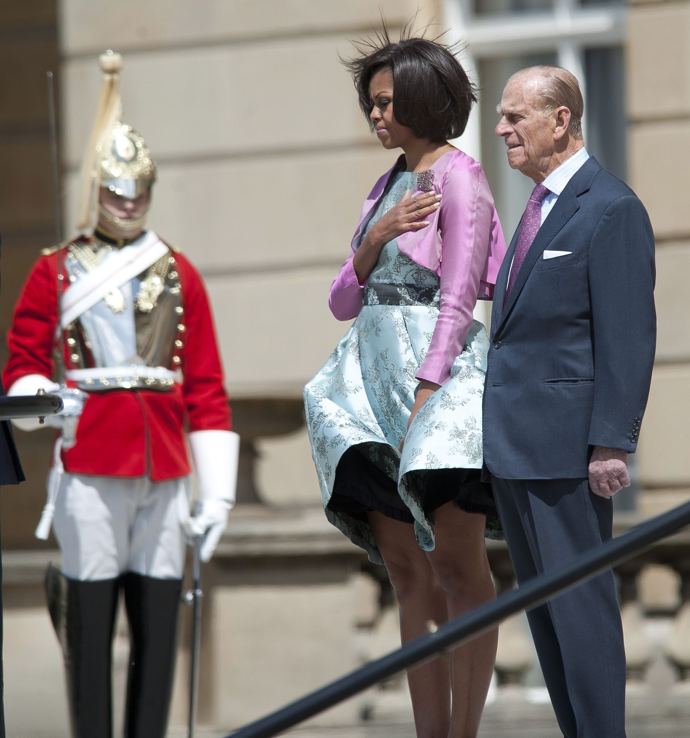 Мишел Обама и Филип, херцог на Единбург