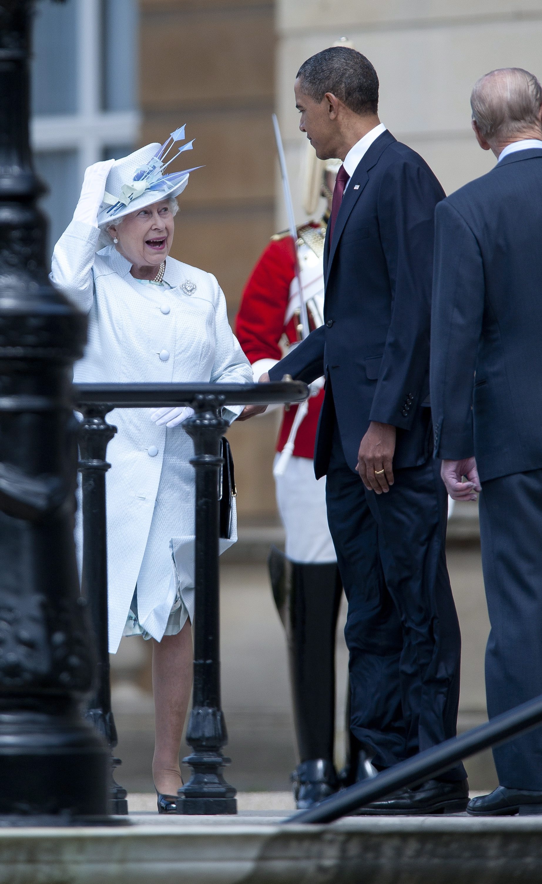 Кралица Елизабет II и Барак Обама