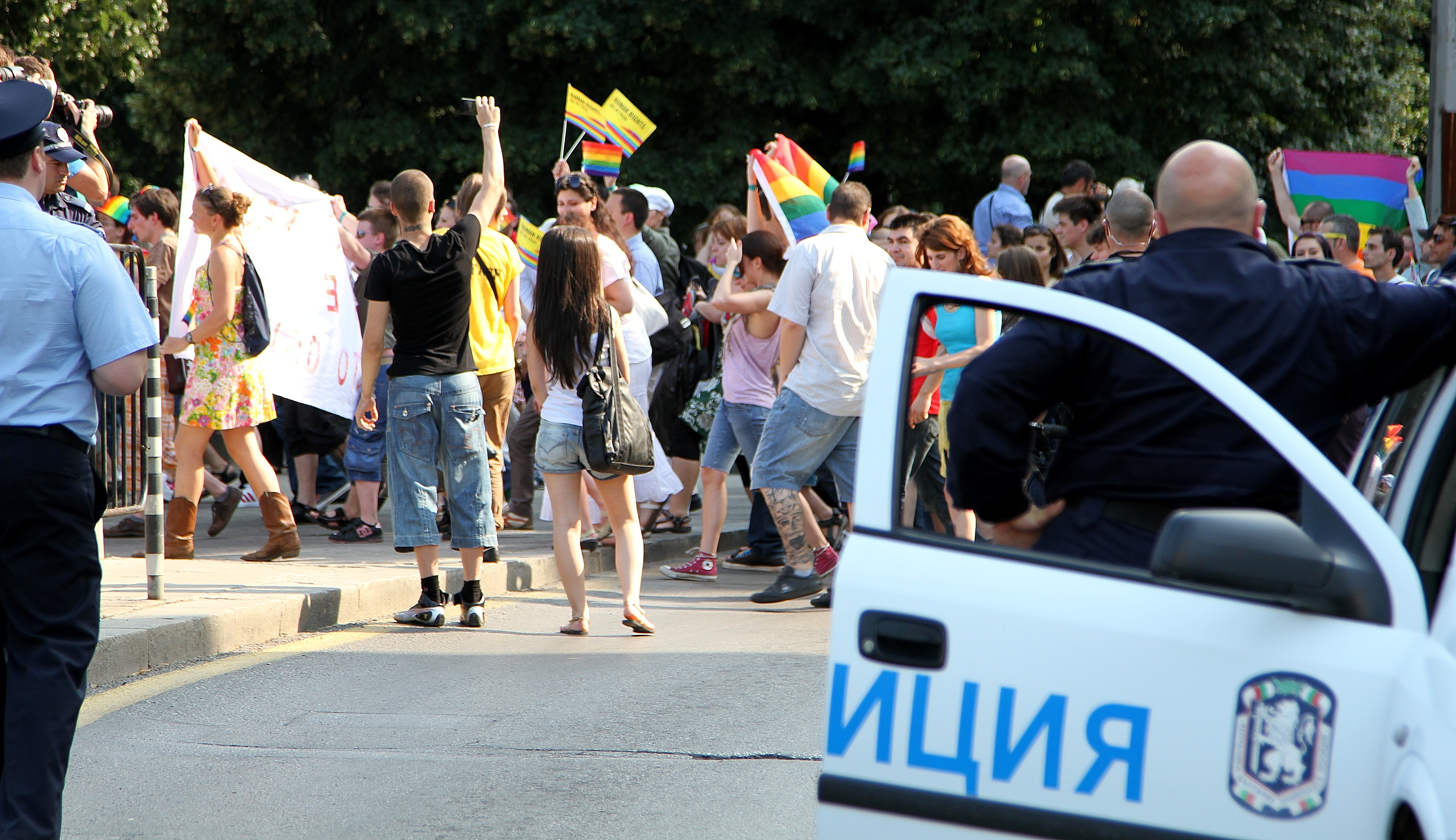 Полиция охраняваше гей-парада