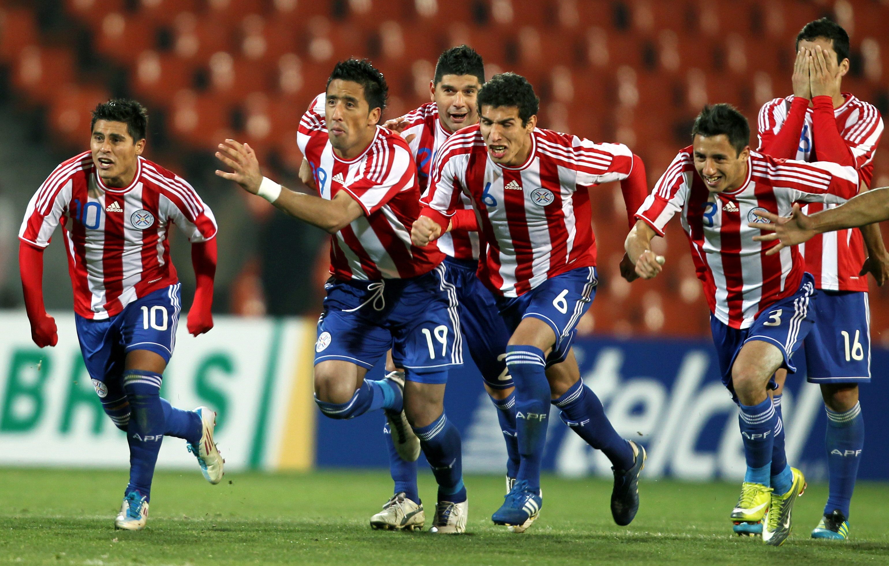 Футболистите на Парагвай ликуват