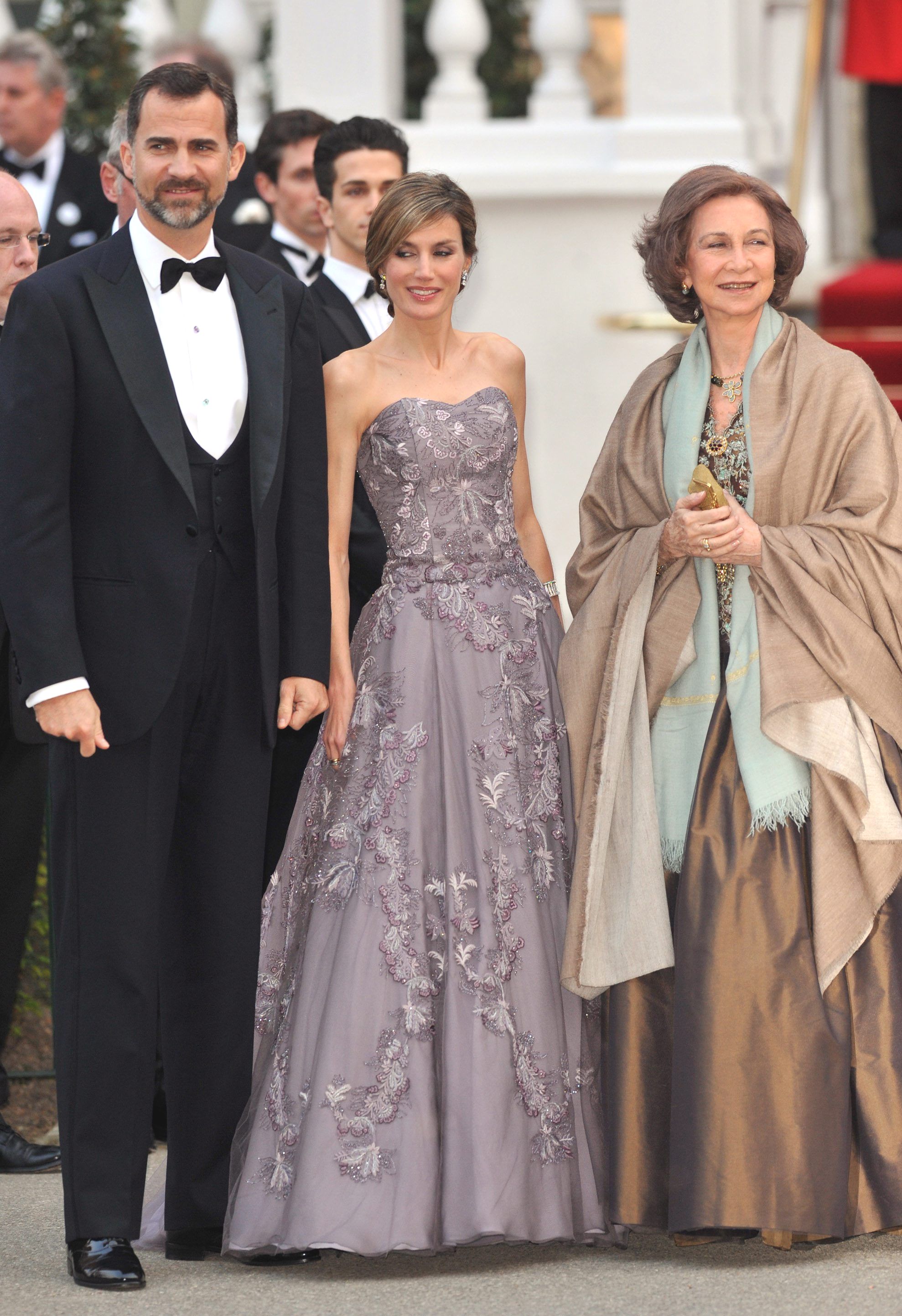 Принц Фелипе, принцеса Летисия и кралицата на Испания София