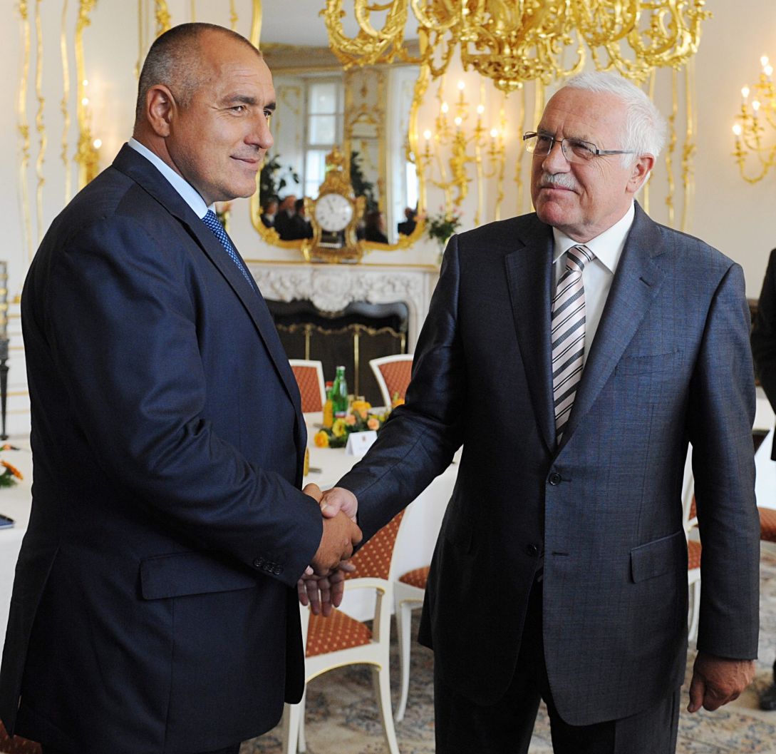 Бойко Борисов се срещна и с президента на Чехия Вацлав  Клаус