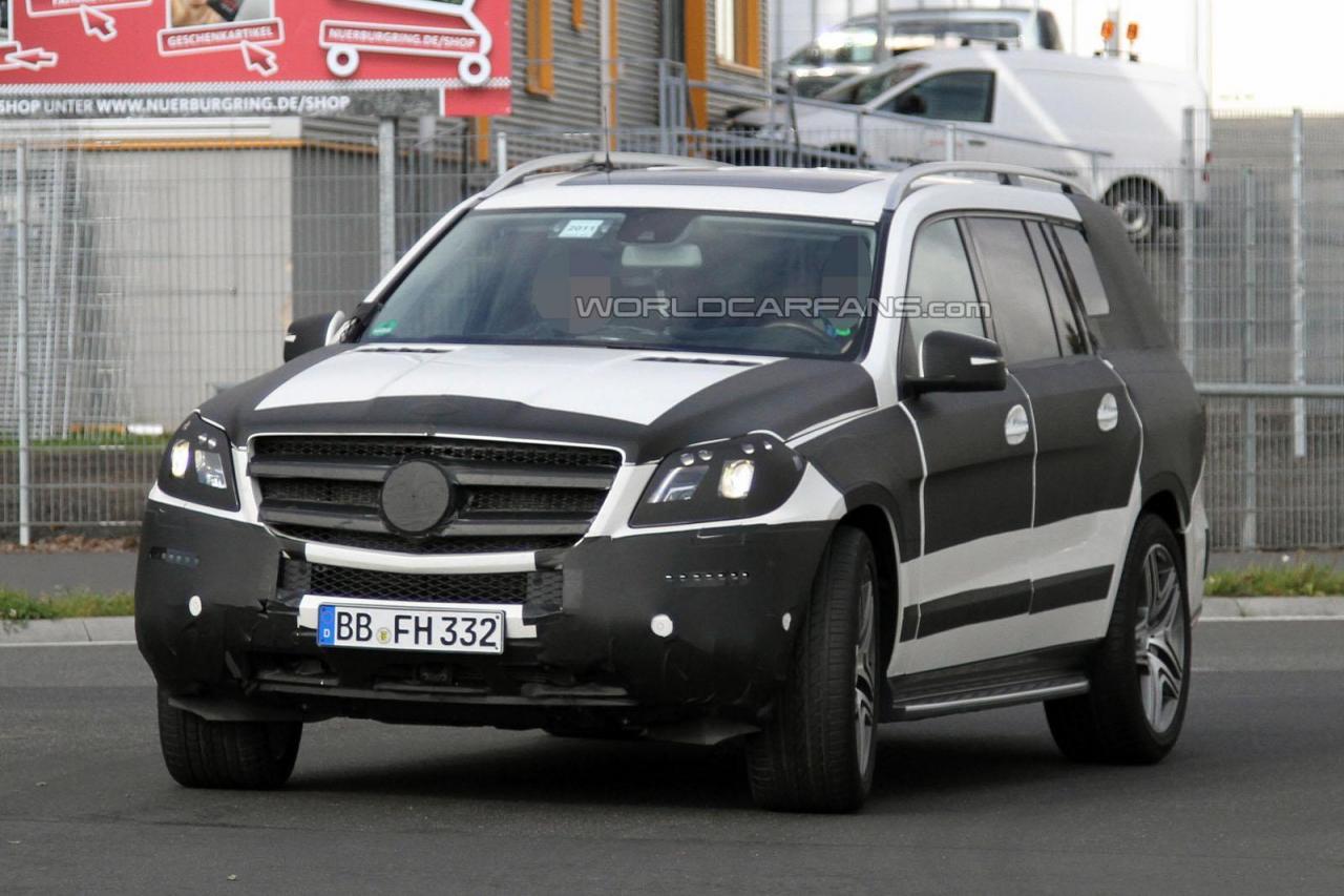 Mercedes GL и GL63 AMG заснети край Нюрбургринг