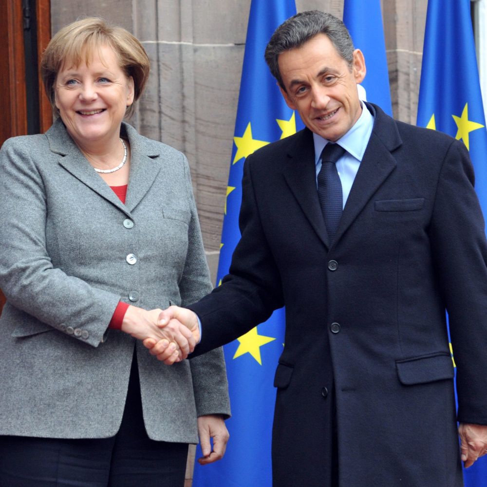 Никола Саркози и Ангела Меркел