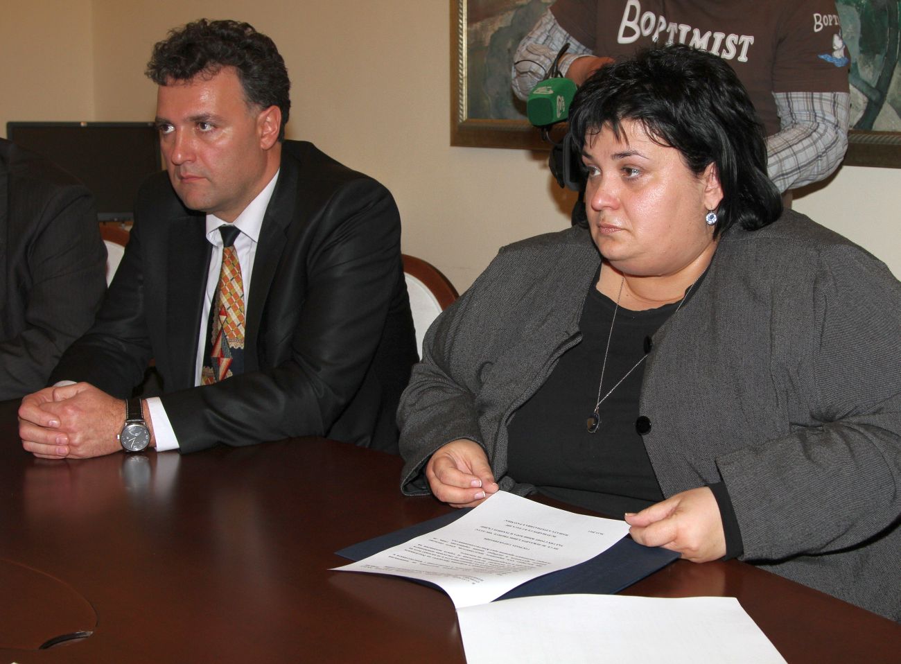 Валентин Николов и Искра Фидосова от ГЕРБ се срещат със синдикатите