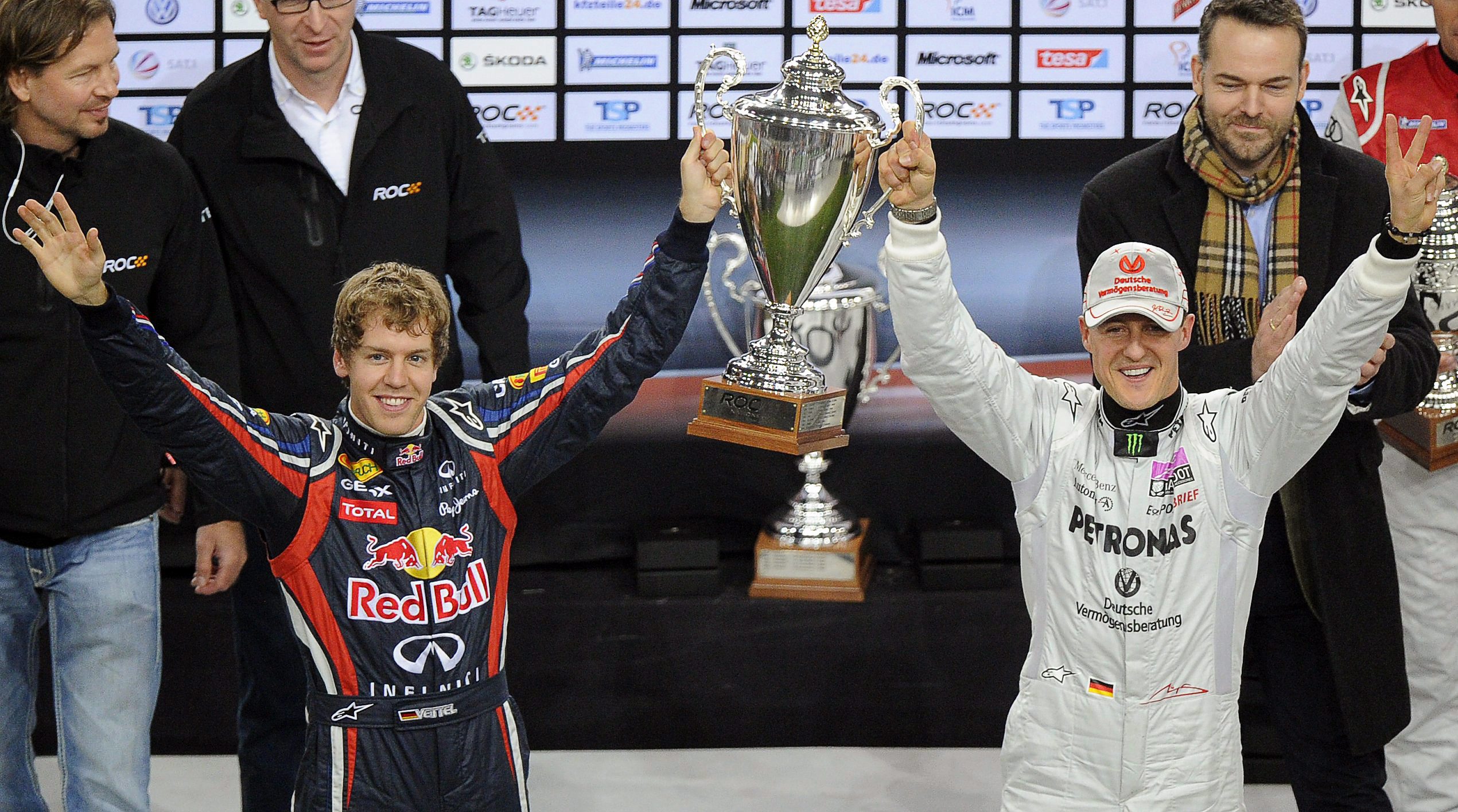 Шумахер победи Фетел в Състезанието на шампионите
