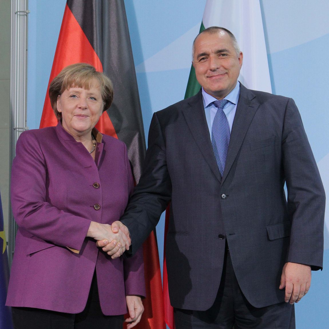 През 2012 г. Бойко Борисов се срещна с Федералния канцлер на Германия